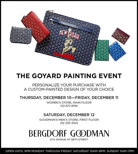 goyard painting event|Goyard new york city.